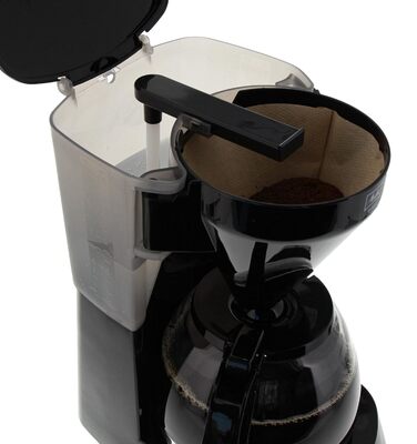 Кавомашина Melitta Easy Timer з таймером, скляна колба, стоп-крапля, 10 чашок, чорна