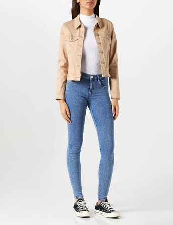 Джинси жіночі ONLY Skinny DNM NOOS, блакитні, розмір XL/34L, середній блакитний денім, базовий стиль, стрітвір