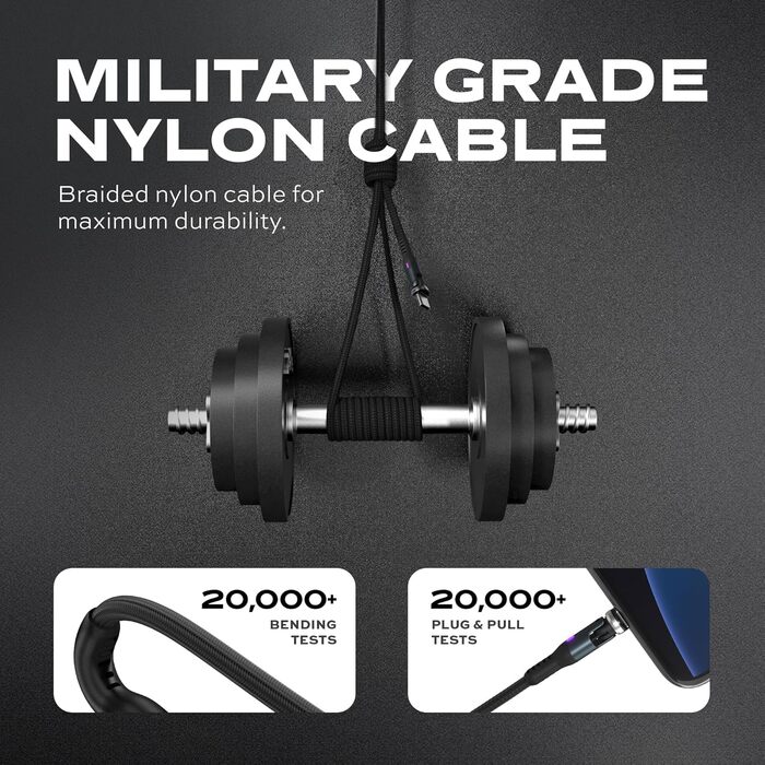 Кабель Statik 360 Pro: магнітний, 3-в-1, USB-C, Micro-USB, USB-A, кут повороту 90°, 180°, 360°, 1м, iProdukt