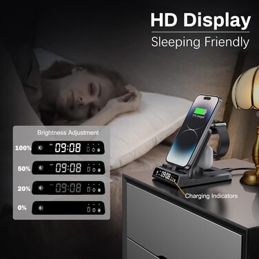 Зарядний стан для Apple SwanScout 701A: iPhone, Apple Watch, AirPods. 3 в 1