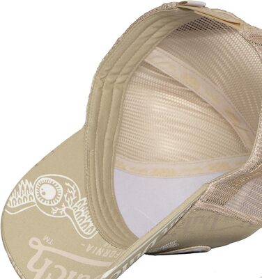 Кепка Von Dutch Trucker Snapback унісекс, бежево-біла