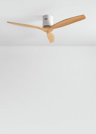 Вентилятор стельовий Windcalm Natural Wood M з пультом, Ø132 см, 40W, 6 швидкостей, літо/зима, дерев'яні лопаті, без світла