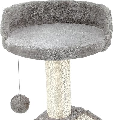 Дерево-кіт Beltom® Kratzbaum 54 см. Рожево-біле (сіре) - ігровий комплекс для котів