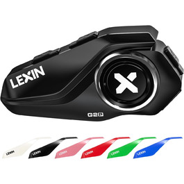 Bluetooth гарнітура для мотоциклістів LEXIN G2, водонепроникна, система зв'язку для шолома на 2–6 осіб, до 1000 м, з FM-радіо, модель G2P G2, одиночна упаковка