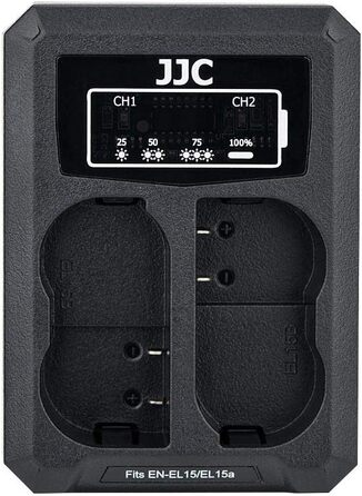 Зарядний пристрій JJC для камер Nikon (EN-EL15, EN-EL15a, EN-EL15b, EN-EL15c)