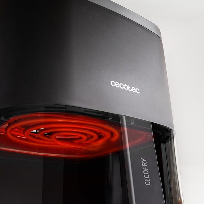Аерофритюрниця без олії Cecotec Cecofry Fantastik Window 4000, 4 л, з вікном для перегляду, чорна
