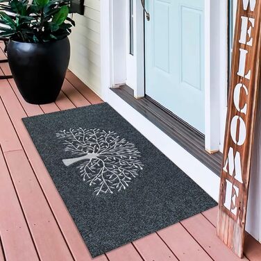 Килимок для дому Baum & Grau Tree of Life: антиковзаюча підкладка, 60x90 см, для входу, коридору, кухні