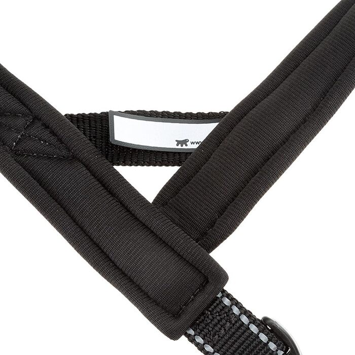 Нашийник для собак Ferplast Sport Dog, середнього розміру, сірий, з практичним застежкою, м'якою підкладкою та світловідбиваючими швами, S (48 см)