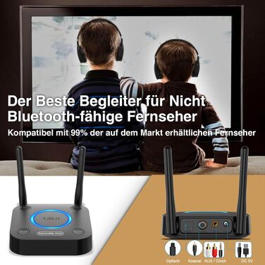 Bluetooth-трансмітер 1Mii B06TX для телевізора з підтримкою aptX Low Latency та aptX HD