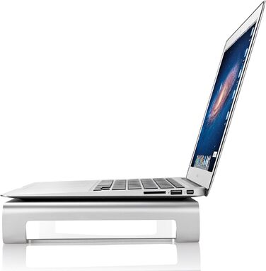 Підставка для монітора Desire2 алюмінієва, для столу, сумісна з iMac, MacBook, ноутбуками та ПК, срібляста