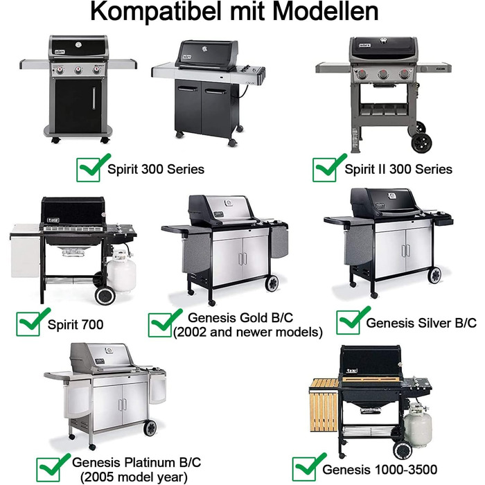 Решітка для гриля Weber Spirit 300 серії (Gusseisen), 44,5 x 30 см. Сумісна з E310, E320, E330, SP310, Genesis Silver B/C