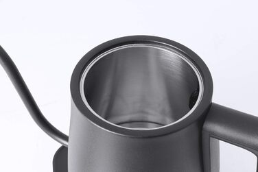 Електричний чайник CASO Coffee Classic Kettle – чорний, з нержавіючою сталі, для чаю та кави, преміум-якість