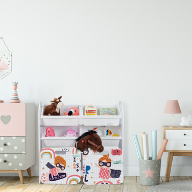 Relaxdays Children's Shelf 'Little Heroine'