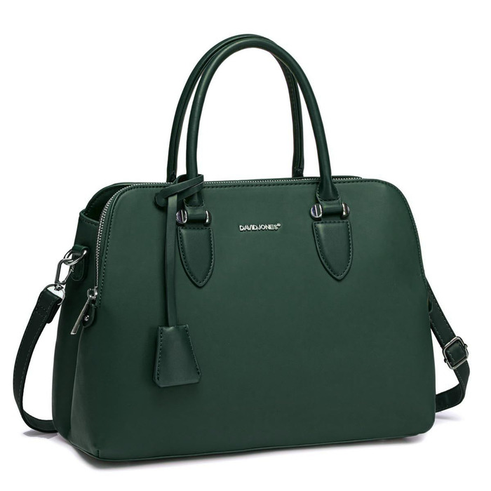 Стильна жіноча сумка-шопер David Jones з PU шкіри - елегантна сумка через плече, зручна для роботи та повсякдення (Зелена)