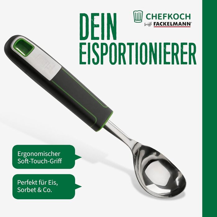 Лопатка кулінарна Fackelmann Chefkoch Premium для відбивних та іншого, з подвійною поверхнею (рівна та ребриста), алюміній, 26,5 см