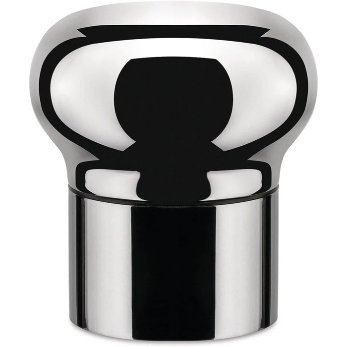 Alessi Noè GIA12 - Hermetic Bottle Stopper Design for Wine and Champagne Bottles, Polished, 10 x 8 x 14 cm