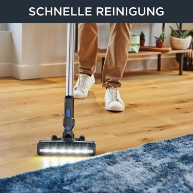 Пилсос Rowenta X-Pert 3.60 бездротовий акумуляторний вертикальний, сірий-блакитний, RH6921