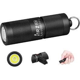 Міні ліхтар OLIGHT I1R II Pro EOS, 180 люмен, LED, USB-зарядка, для ключів, водонепроникний IPX8, ударостійкий, для кемпінгу та ремонту, чорний