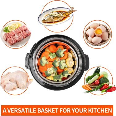 Пароварка для Instant Pot, кошик для овочів з нержавіючої сталі, вставка для каструлі 8qt