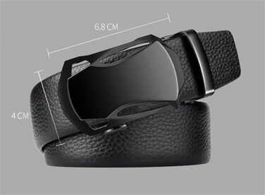 Чоловічий шкіряний ремінь Automatik з регулюванням, 10-120 см. Підходить для джинсів