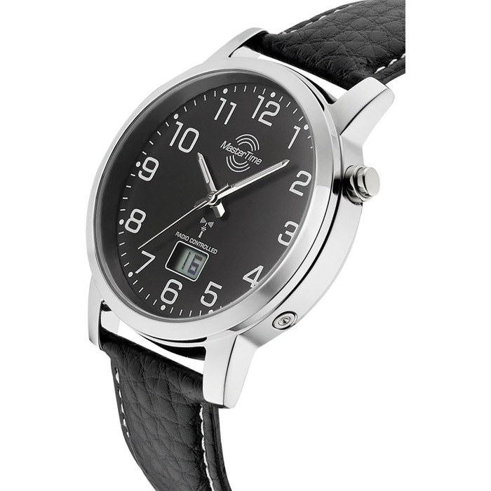 Годинник чоловічий Master Time Funk Quarz з кварцовим механізмом, аналогово-цифровий дисплей, шкіряний ремінець, MTGA-10576-24L