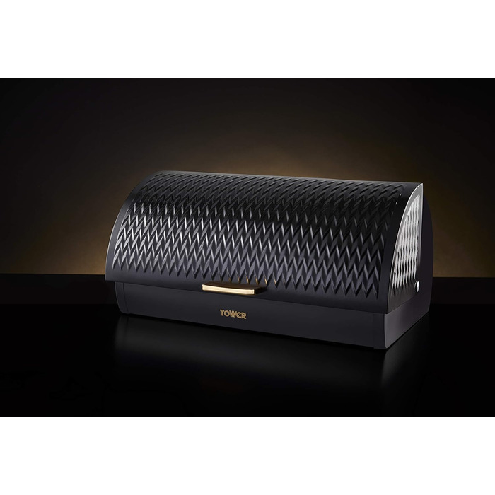 Тoршн TOWER Brotkasten з нержавіючої сталі, чорний, універсальний розмір, T826090BLK