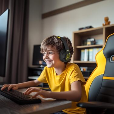 Бездротові навушники Pokemon Pikachu з LED-підсвічуванням, складні