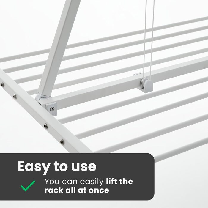 Сушарка для білизни Foxydry Mini - вертикальна, складна, алюміній та сталь, 128x54x25 см