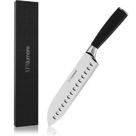 Ніж кухарський Santoku 17 см з нержавіючої сталі XFNlumere – міцний, гострий, з ергономічною ручкою