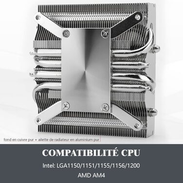 Охолоджувач CPU Thermalright AXP90-X47: низькопрофільний кулер з вентилятором TL-9015 Slim PWM, технологія AGHP, сумісний з AMD AM4/Intel 1700/1150/1151/1155/1156/1200