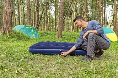 Надувний матрац Bestway Queen розмір 203x152x22 см для сну та відпочинку