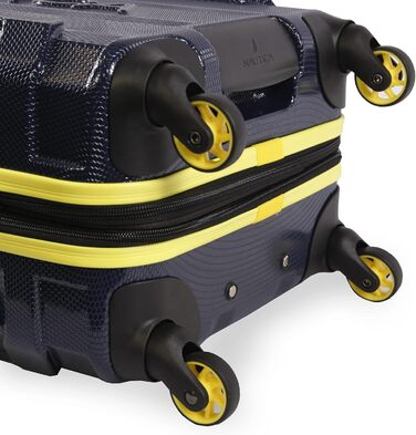 Чемодан-тележка Nautica Maker Hardside, Navy/Gelb (21 дюйм)