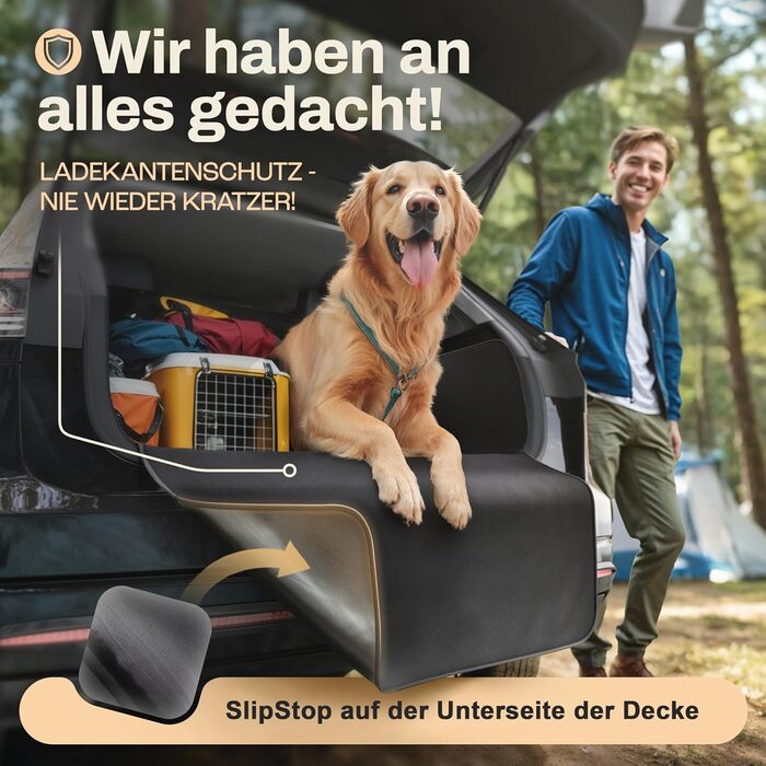 Захист для багажника авто для собак HELDENWERK: водонепроникний, з захистом бокових стінок та краю, універсальний, чорний