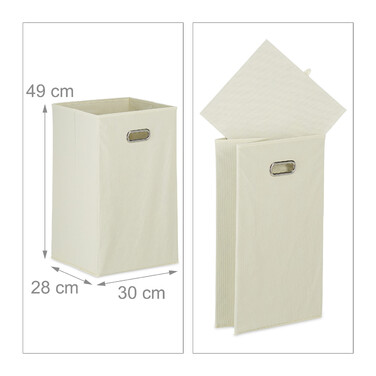 Relaxdays Laundry Basket with Lid