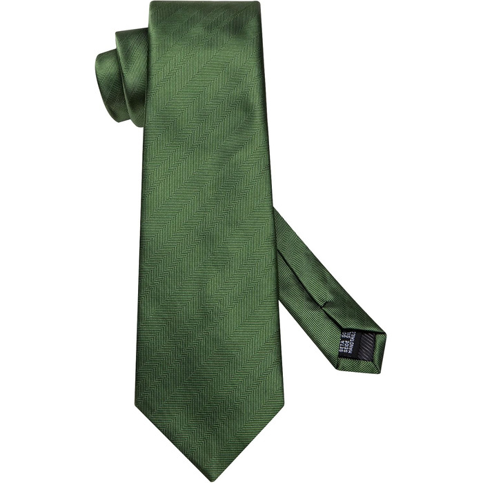 Набір краватка-метелик, нагрудна хустинка, краваткові затискачі, запонки для чоловіків, для весілля та офіційних заходів (Глибокий хакі)