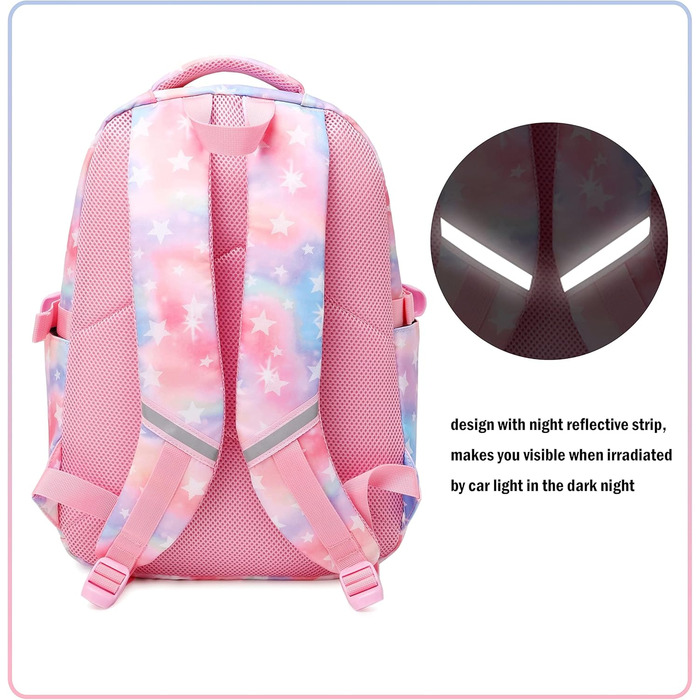 Шкільний рюкзак для дівчинки-підлітка, вінтажний рюкзак, набір, квітковий дизайн, рюкзак для ноутбука, шкільні сумки для жінок, для школи, подорожей, з ланч-бокс та пеналом (фіолетовий)