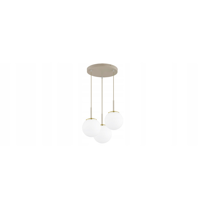 Підвісна люстра Elko-Lighting Milo Ecru — 3 точки освітлення, цоколь E27