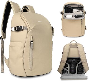 Рюкзак для камери XAMOREST Khaki: професійний, водонепроникний, для DSLR/SLR/беззеркальних камер