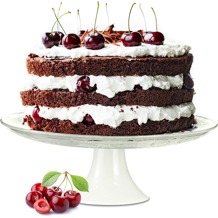 Квіткова тарілка для тортів Sendez Ø29 см з рельєфом, порцеляновий підставник, сервірувальна тарілка