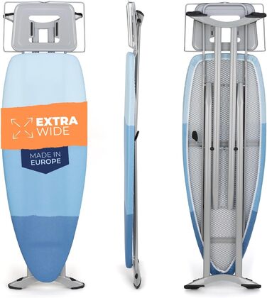 Ironing Board for Steam Ironing Station - Large XXL Stable Ironing Table Wide Ironing Boards - 130x50 cm