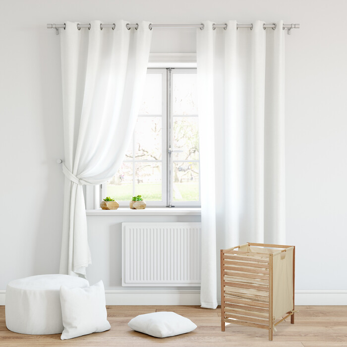 Relaxdays Laundry Basket Walnut Wood