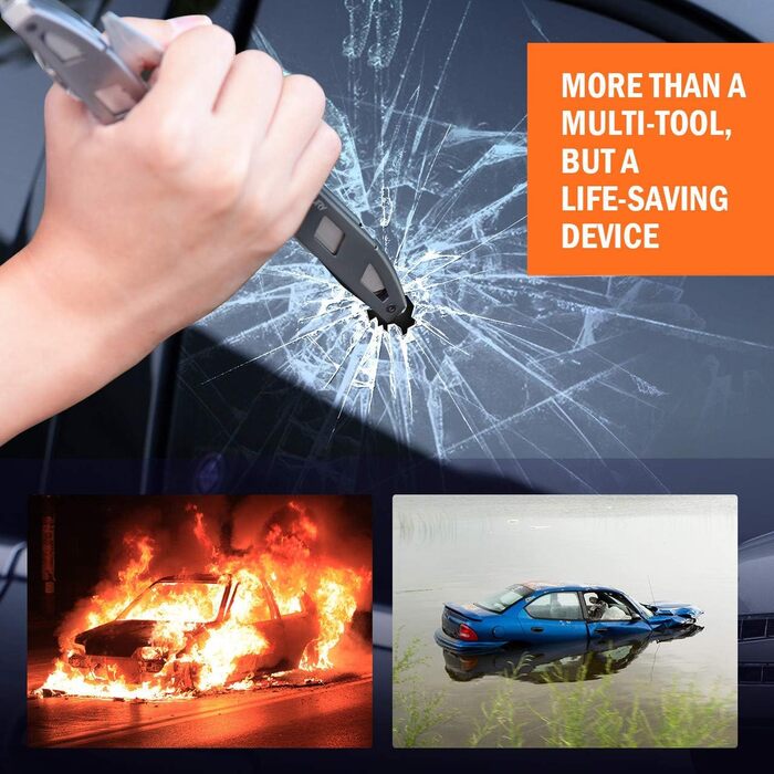 Мультитул BIBURY 18 в 1 з нержавіючої сталі: мультифункціональний інструмент з викруткою, ножем, відкривачкою та карабіном для кемпінгу та ремонту