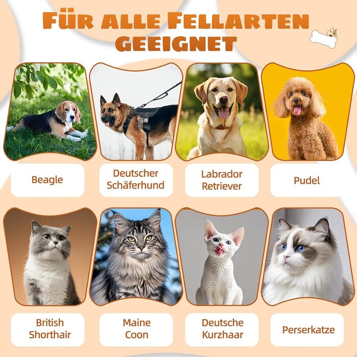 Щітка для тварин Piddy – самоочисна, для собак і котів, видаляє ковтуни, для довгої та короткої шерсті