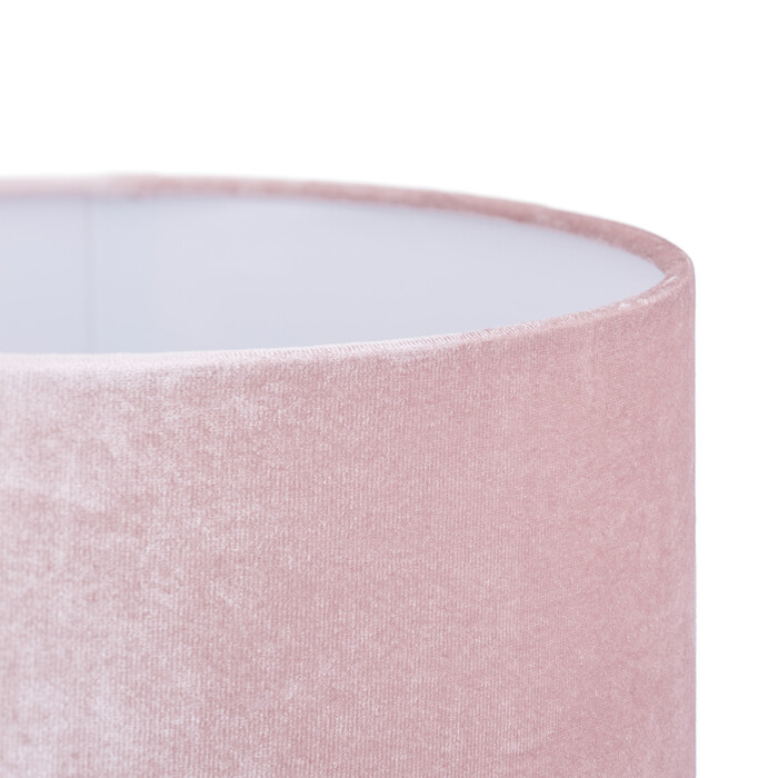 Relaxdays Table Lamp, Crystal and Velvet in Pink