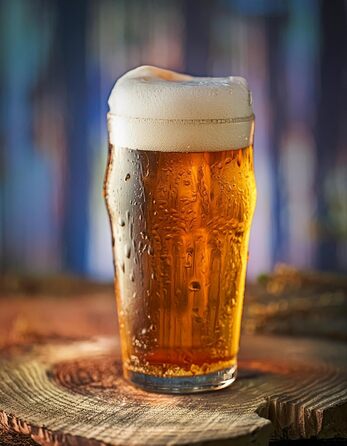 Набір келихів для пива Glasmark KROSNO 1992, 4 шт по 530 мл, для пілснера, стаута та еля, прозоре скло, придатні для посудомийки