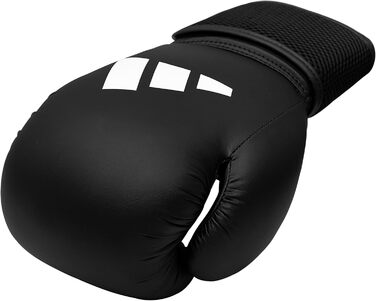Боксерські рукавички Adidas Hybrid 25 - модель для початківців (Чорний, 6 oz)