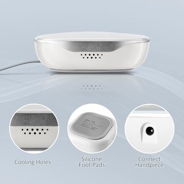 Електричний апарат для манікюру та педикюру Madenia TouchPro – професійний фрезер для гелевих нігтів з HD-дисплеєм та 6 насадками (сірий)