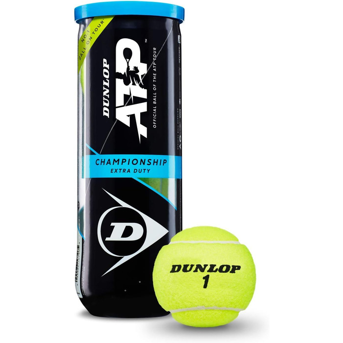 Тенісні м'ячі Dunlop ATP Championship, 12 шт. у банці