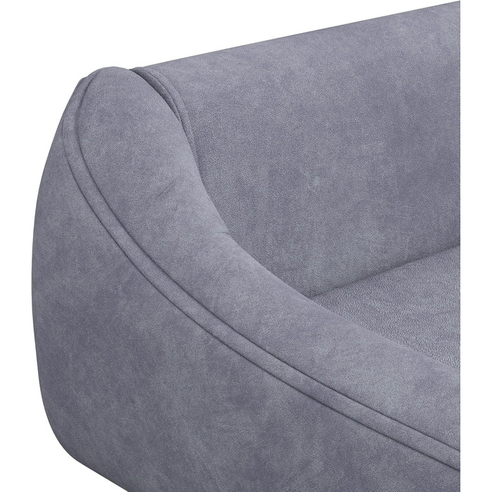 PawHut Софа для собак з м'яким подушками, лежанка для тварин з дерев'яним каркасом, знімний та пральний чохол, для середніх та великих собак (сіра)