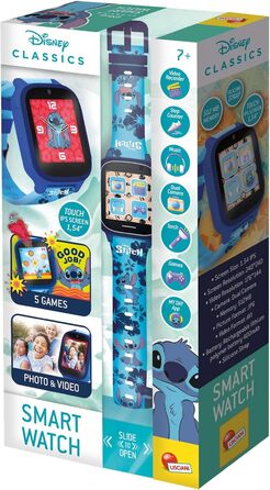 Дитячий розумний годинник Lisciani Stitch Smartwatch з камерою, іграми та функціями ліхтарика, будильника та таймера